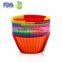 Silicone Baking Cups / Muffin Molds - 12 Reusable Cupcake Liners in Storage Container