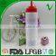 LDPE squeeze bottle empty cylinder sauce 700ml plastic dropper bottle