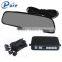 2016 hot selling 4 sensors car rear view parking assist system with four-step Bibi sound alarm