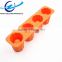 4 Cup Glass Shape Silicone Ice Cube Tray Cylinder