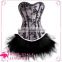 Wholesale cheap waist training corsets sexy lace up front corset dress