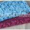 Good Quality Nylon Light Blue/rose Red Crochet Lace Fabric Wholesale