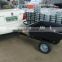 Poly tray garden dump trailer for tractors and ATV