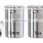 Stainless Steel Coffee Canister with Scoop and Tea Canister set