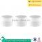 New Empty High Quality White Plastic Jar with Dome Lid Cosmetic