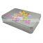 rectangular lovely customed card game tin box