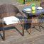 Rattan Coffee Table and Chair, Garden Table and Chair