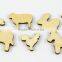 Cheap laser cutting customizable plywood wooden deer crafts