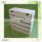 Manufacturer Plate Front Small Lid Standing Wooden Box