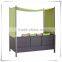 Outdoor Day Bed Rattan Wicker Patio Furniture W/ Cushions