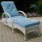 Garden Wicker Sun Lounger Patio Rattan Lounger