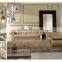 SF017 2+3 Champagne leather sofa furniture set with crystal button 2015 New arrival