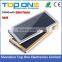 2017 New arrival luxury aluminum super slim solar power bank charger 20000mah for all mobile phones
