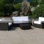 durable PE rattan outdoor furniture aluminum frame sofa set