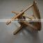 Wooden bench folding stool