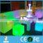 PE Material Plastic LED rechargeable chair sofa long safa