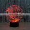 3D lamp LED Night light colorful atmosphere lamp With USB Cable