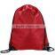 Black Nylon Drawstring Bag, Knapsack, Backpack.