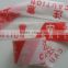 OEM printed PE warning tie tape with non glue adhesive
