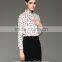 Idyllic Style Floral Printed Long Sleeve Cotton Shirt For Ladies
