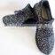 Exotic black and white color running shoes men with EVA outsole