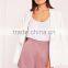 High Waist Women Plain Pink Satin Shorts Lilac Wholesale High Quality