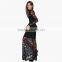 MGOO Fast Selling 2015 OEM/ODM Hollow Out Lace Dress Black Sheath Maxi Dress Long Sleeve Prom Dress D662