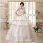Wholesale Flowers High Low Lace Layer Sweet Wedding Dress Tie Back Drilling Single Shoulder Wedding Dress