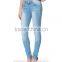 Wholesale Mid Rise Jeans Skinny-leg Cut Cotton Jeans Women
