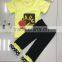 high quality 2 piece girls ruffle back to school clothing outfits baby pencil clothes