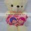 20cm sitting soft plush animal toy teddy bear with bow