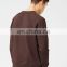 Casual cute textured embroidered detial crew neck men sweatshirt fashion