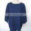 2016 girls/ladies/womens dark blue seersucker 100% polyester loose fit t-shirts