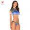 Wholesale 2017 sublimated print mma rash guard, rash gurad surf , oem women swimwear