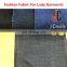 High quality rolls of 100% cotton wax denim fabric