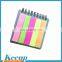 Colorful writing memo pad with customized logo for promotional gifts