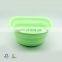 2018 Semicircle FDA Silicone Collapsible Water Bucket Foldable Food Storage Basket