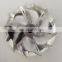GT15-25 702549-0019/702549-0010 1102-022-404 42.87/59.48mm 6+6 blades  high performance aluminum 2618/billet compressor wheel