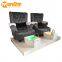 Beauty salon equipment luxury pedicure bench with double seat for foot spa