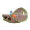 Interactive durable foldable canvas 9 holes rat hole toy bells searching for cat playing