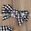 2020 New Summer Black and White Plaid Shirt Strap Skirt Girls Clothing Children Clothes Suit