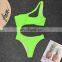 Sexy bikini 2019 One shoulder Swimwear women Cut Out Bathing Suits monokini Women bikinis Summer swimsuit one piece Beach