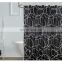 Hot Sale All Over Print Polyester Waterproof Anti-mildew Short Shower Curtain For Bathroom