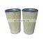 High temperature Imported PTFE Aromatic fiber needle felt Conical air filter cartridge