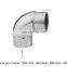 Stainless Steel Stair Railing Fitting 90 Degree Curved Bend Welded Pipe Elbows Connector