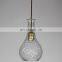 Best price vintage hanging wine bottle shape clear Glass chandelier pendant lamps
