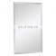 Wall bathroom oval polished aluminum rectangle beveled decorative and smoked silver mirror
