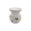 White Modern Designed Round Luxury Ceramic Aroma Fragrance Oil Wax Melt Candle Scent Burner for Tealight Candles