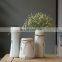 Simple white hemp rope dried flower ceramic vase for home decor