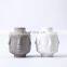 white gold painting post-modern human body part art ceramic face decoration vase for home